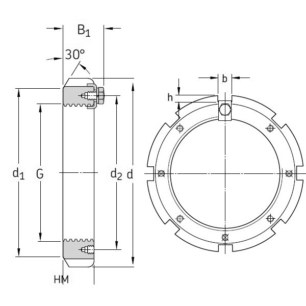 SKF HM 30/950 Lock Nut