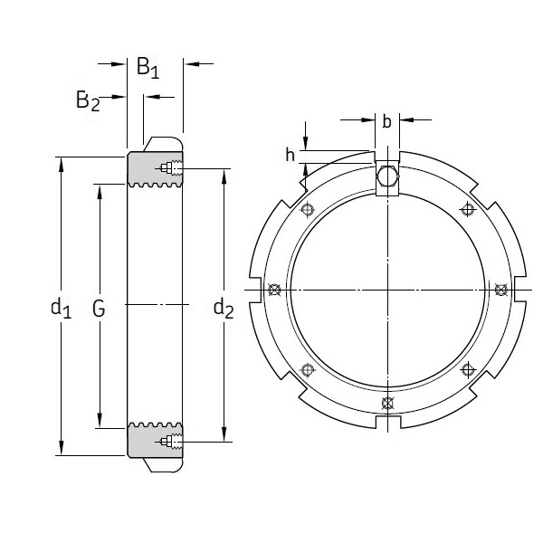 SKF HME 30/710 Lock Nut